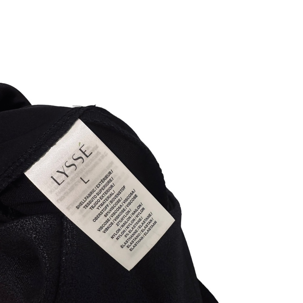 Lyssé Matilda High Waist Legging Black Faux Leather Foil Large - Picture 8 of 11